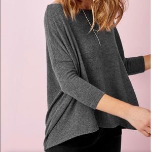 Stella & Dot Abby Versatile Poncho - Charcoal Gray